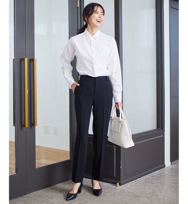 23区「【セットアップ対応】トリアセダブルジョーゼット パンツ」|その他|