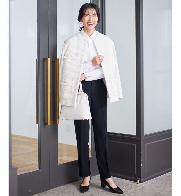 23区「【セットアップ対応】トリアセダブルジョーゼット パンツ」|その他|