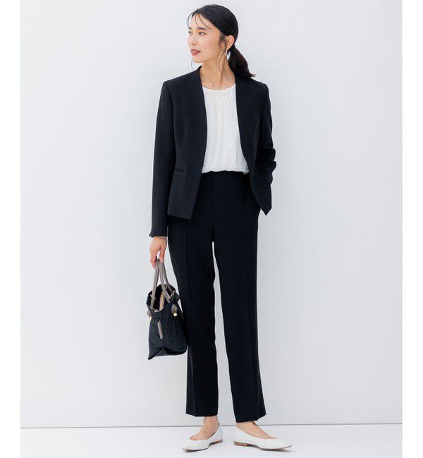 23区「【セットアップ対応】トリアセダブルジョーゼット パンツ」|その他|