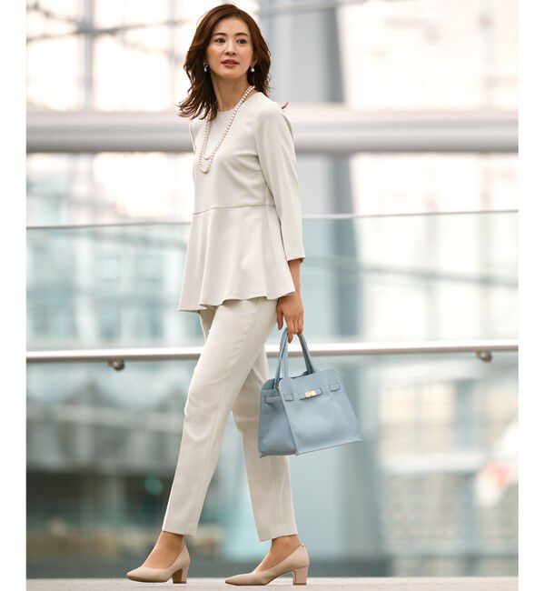 23区「【セットアップ対応】トリアセダブルジョーゼット パンツ」|その他|