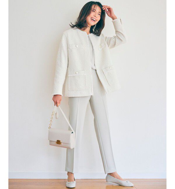 23区「【セットアップ対応】トリアセダブルジョーゼット パンツ」|その他|