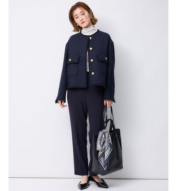 23区「【セットアップ対応】トリアセダブルジョーゼット パンツ」|その他|