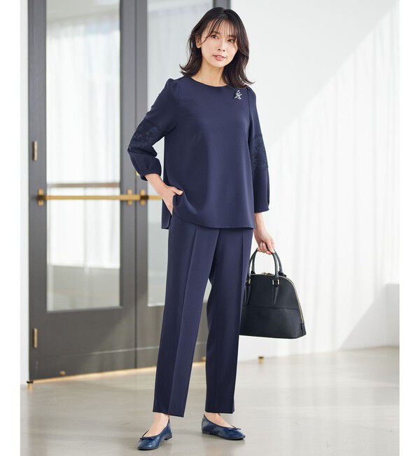 23区「【セットアップ対応】トリアセダブルジョーゼット パンツ」|その他|