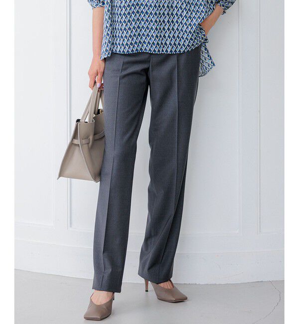 23区「【セットアップ対応/新色追加】ラフィーネウール フルレングスパンツ」|その他|グレー系