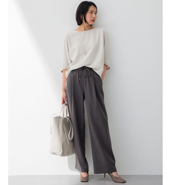 23区「【洗える】2WAYストレッチツイル ワイドパンツ」|その他|