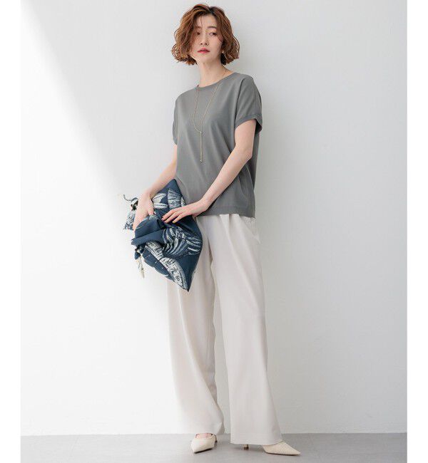 23区「【洗える】2WAYストレッチツイル ワイドパンツ」|その他|