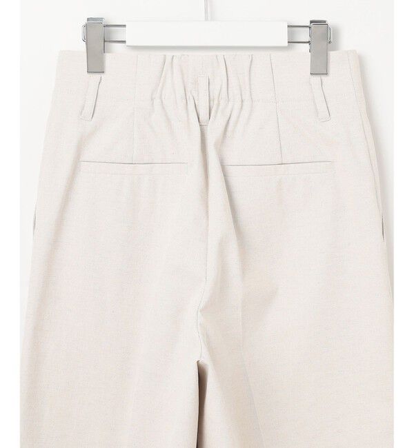 23区「【セットアップ対応/洗える】コットンリネン オックスストレッチ ワイド パンツ」|その他|