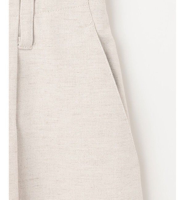 23区「【セットアップ対応/洗える】コットンリネン オックスストレッチ ワイド パンツ」|その他|