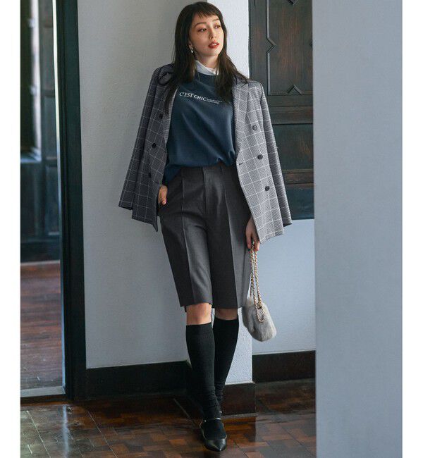 23区「【CLASSY.10月号掲載/洗える】TWマットクロス ハーフパンツ」|その他|