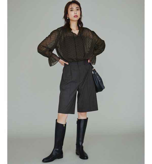 23区「【CLASSY.10月号掲載/洗える】TWマットクロス ハーフパンツ」|その他|