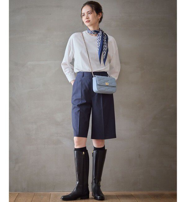 23区「【CLASSY.10月号掲載/洗える】TWマットクロス ハーフパンツ」|その他|