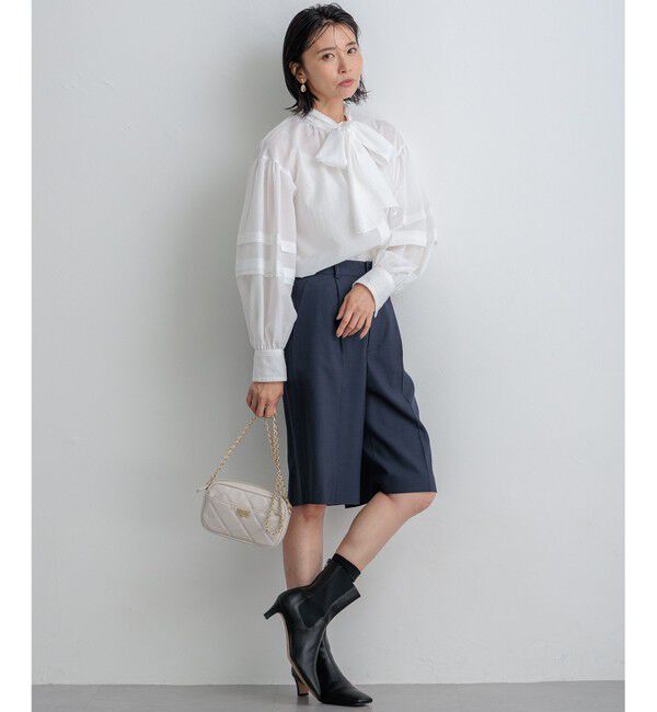 23区「【CLASSY.10月号掲載/洗える】TWマットクロス ハーフパンツ」|その他|