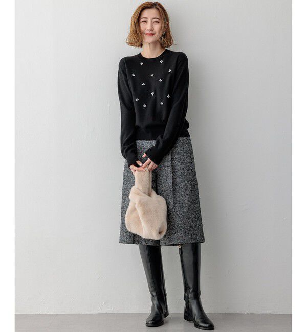 23区「ヘリンボーンループツイード ハーフパンツ」|その他|