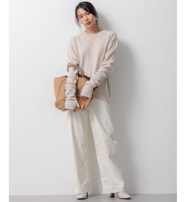 23区「【洗える】23区DENIM ベルベットストレッチ ワイドパンツ」|その他|