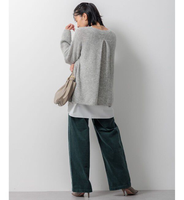 23区「【洗える】23区DENIM ベルベットストレッチ ワイドパンツ」|その他|