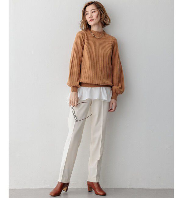 23区「【Oggi2月号掲載/洗える】ウォームストレッチ テーパード パンツ」|その他|