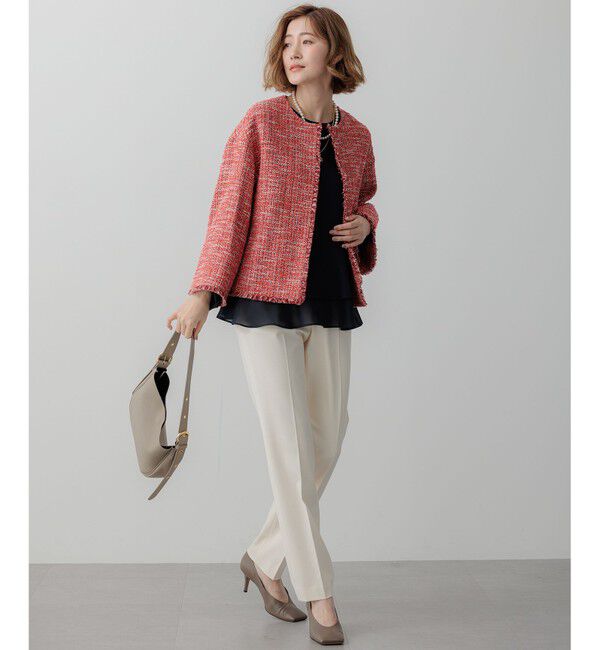 23区「【Oggi2月号掲載/洗える】ウォームストレッチ テーパード パンツ」|その他|