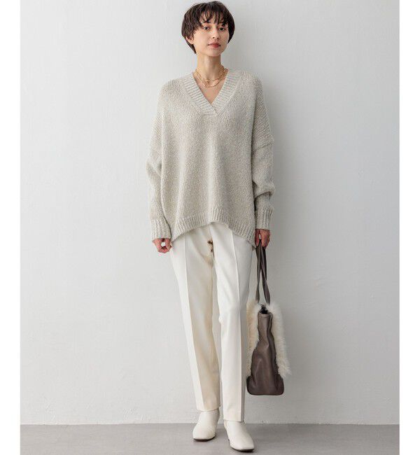 23区「【Oggi2月号掲載/洗える】ウォームストレッチ テーパード パンツ」|その他|