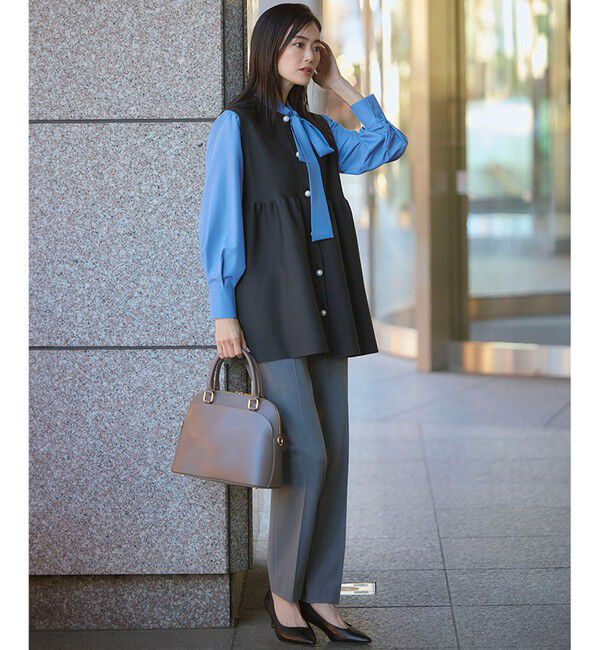 23区「【Oggi2月号掲載/洗える】ウォームストレッチ テーパード パンツ」|その他|