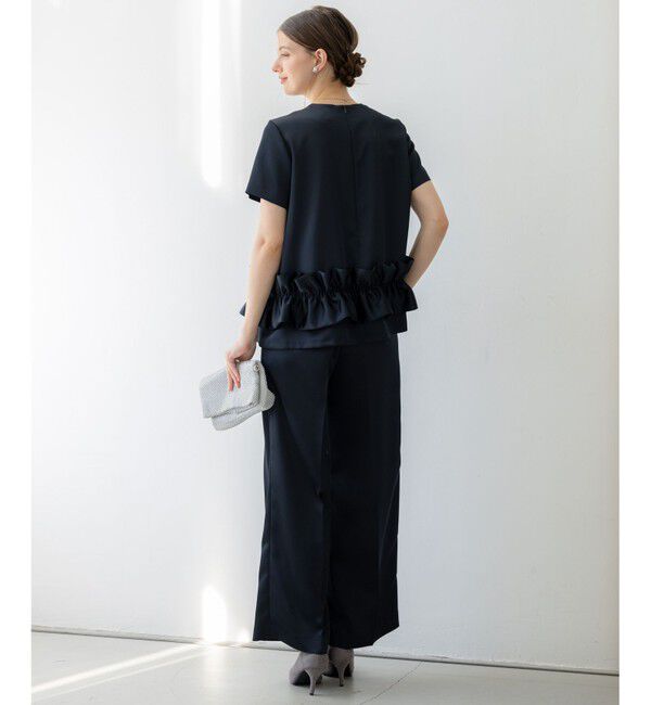 23区「【APPLAUDIR】クリアダブルサテン ワイドシルエットパンツ」|その他|