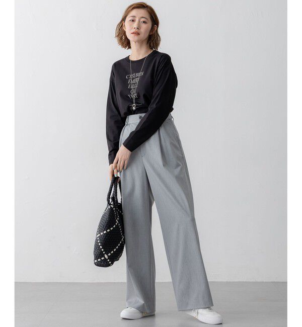 23区「【Oggi3月号掲載/セットアップ対応】ライトクロス ワイドパンツ」|その他|