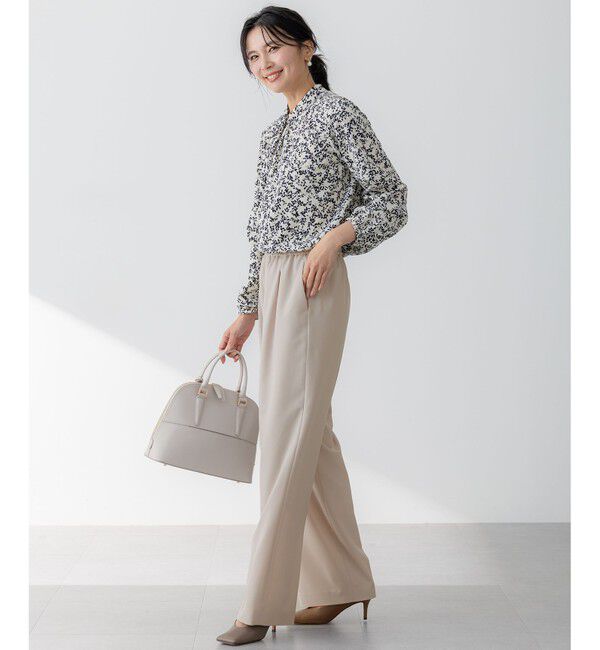 23区「【セットアップ対応/洗える】2WAYストレッチツイル ワイドパンツ」|その他|