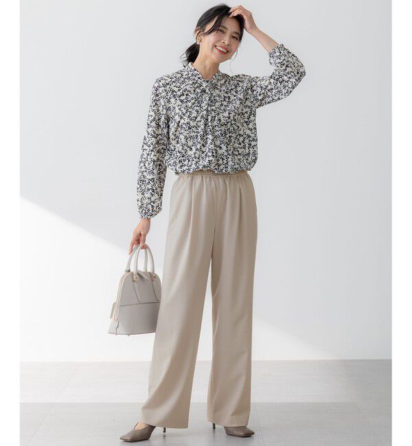 23区「【セットアップ対応/洗える】2WAYストレッチツイル ワイドパンツ」|その他|