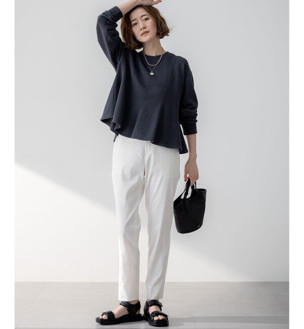 23区「【洗える】リネンレーヨンストレッチ テーパード パンツ」|その他|