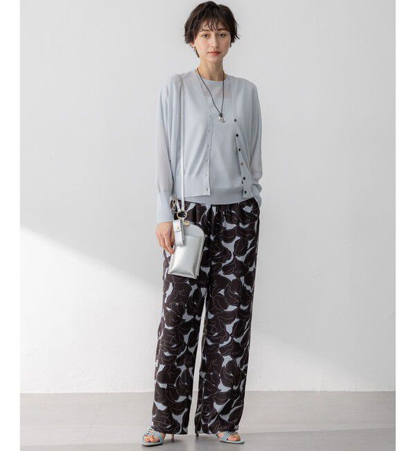 23区「【洗える】Ratti フラワーアートプリント ワイド パンツ」|その他|