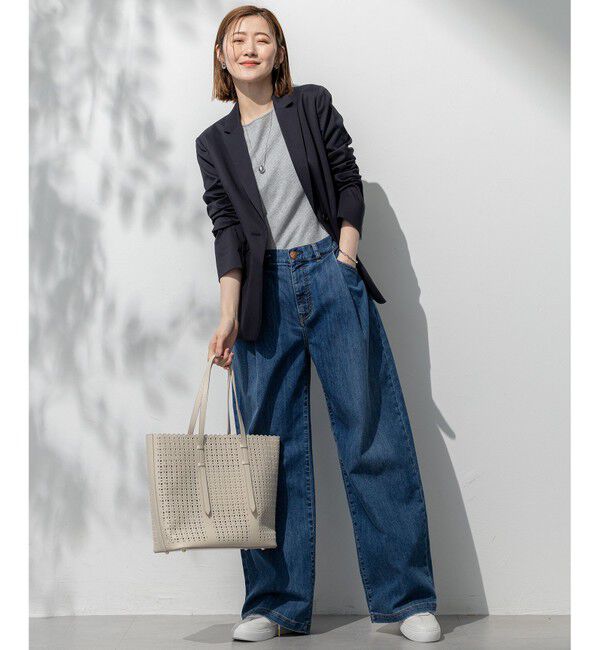 23区「【Oggi6月号掲載/接触冷感】23区DENIM サマー タック ワイド パンツ」|その他|