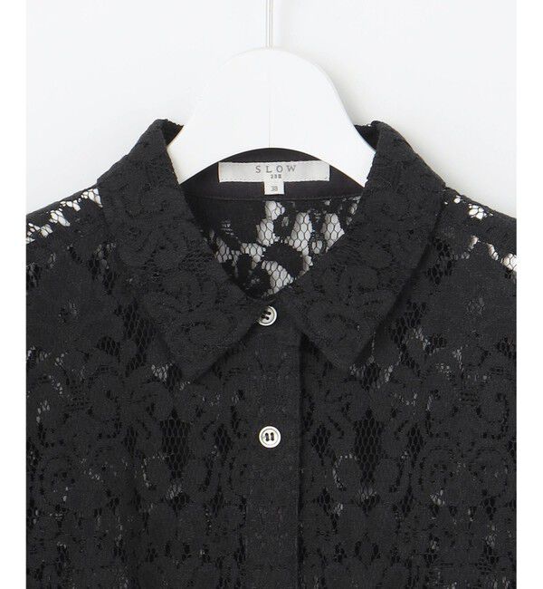 23区「【SLOW/一部店舗限定】好評につき追加生産！モチーフレース シャツ」|シャツ・ブラウス|