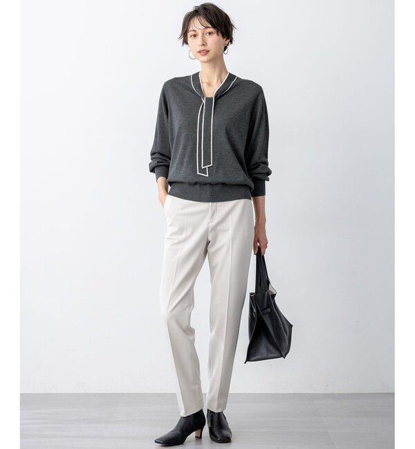 23区「【VERY掲載/撥水加工/洗える】TRストレッチギャバ テーパード パンツ」|その他|