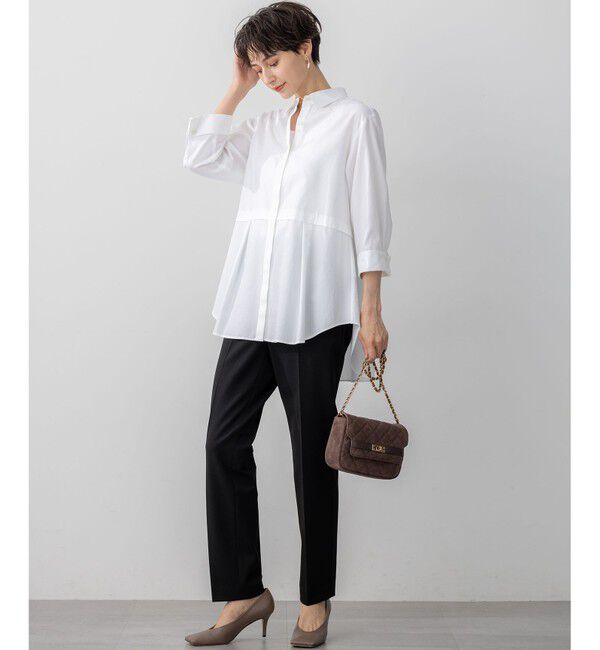 23区「【VERY掲載/撥水加工/洗える】TRストレッチギャバ テーパード パンツ」|その他|