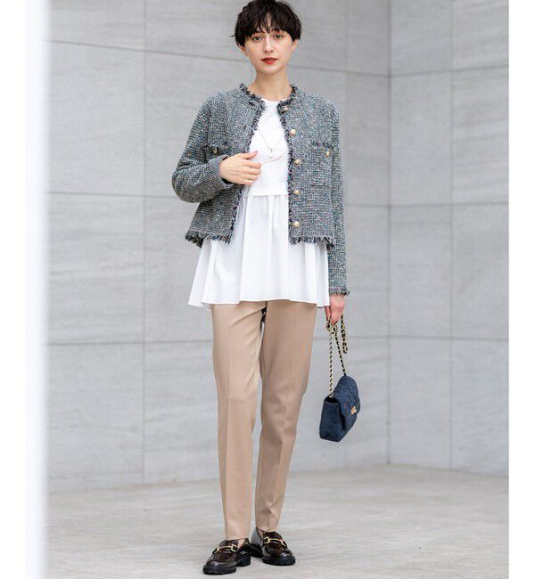 23区「【VERY掲載/撥水加工/洗える】TRストレッチギャバ テーパード パンツ」|その他|