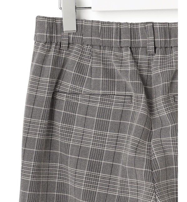 23区「【洗える】ウォームストレッチ チェック ワイド パンツ」|その他|