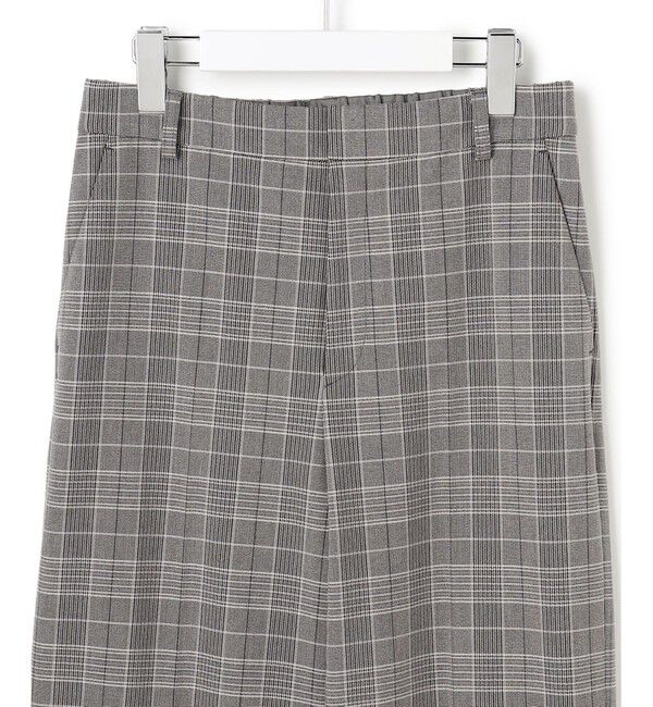 23区「【洗える】ウォームストレッチ チェック ワイド パンツ」|その他|