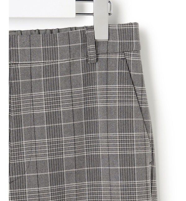 23区「【洗える】ウォームストレッチ チェック ワイド パンツ」|その他|