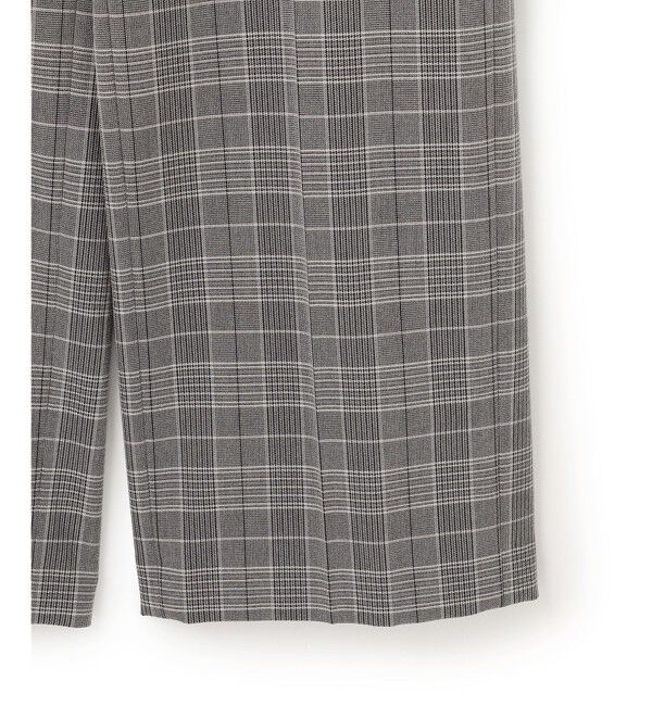 23区「【洗える】ウォームストレッチ チェック ワイド パンツ」|その他|