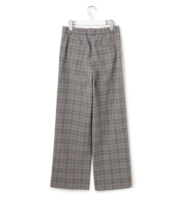 23区「【洗える】ウォームストレッチ チェック ワイド パンツ」|その他|