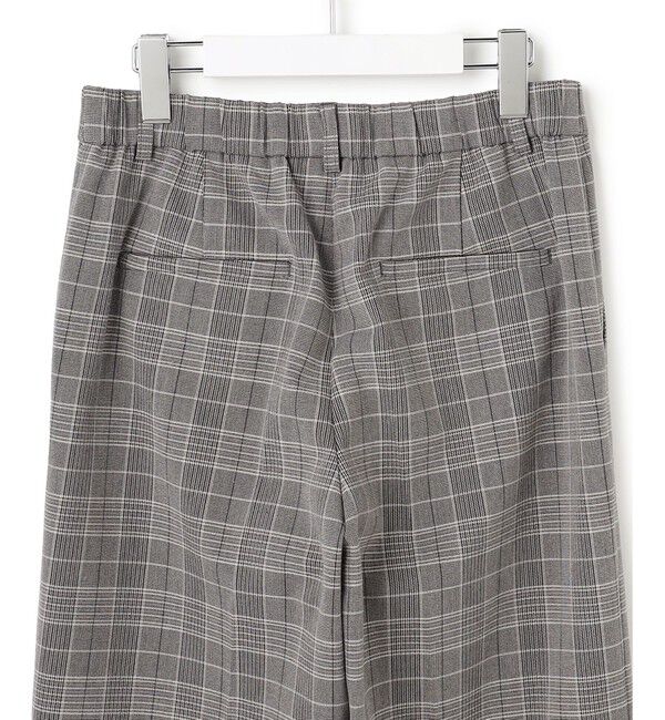 23区「【洗える】ウォームストレッチ チェック ワイド パンツ」|その他|