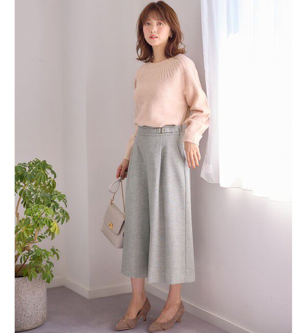 any SiS「ホームスパンワイドクロップド パンツ」|その他|