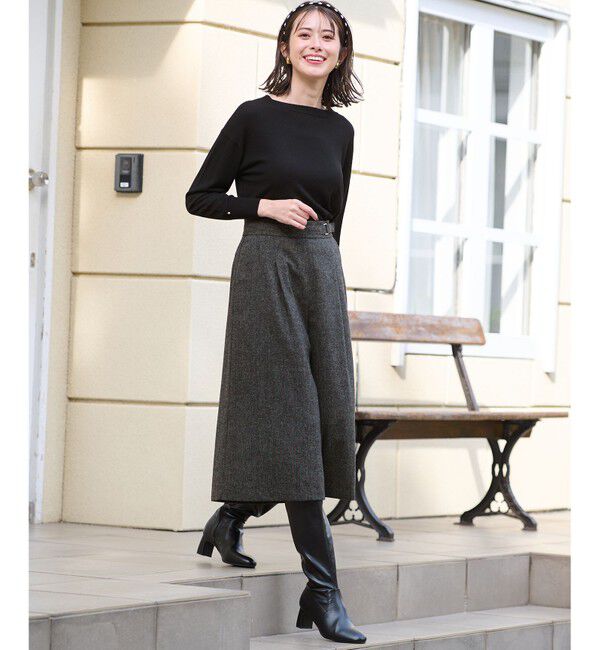 any SiS「ホームスパンワイドクロップド パンツ」|その他|