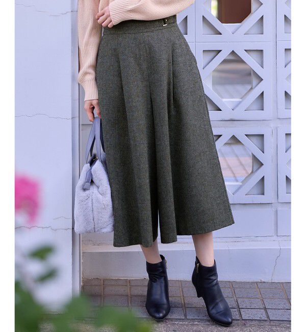 any SiS「ホームスパンワイドクロップド パンツ」|その他|