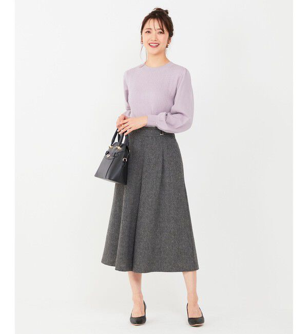 any SiS「ホームスパンワイドクロップド パンツ」|その他|