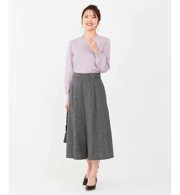 any SiS「ホームスパンワイドクロップド パンツ」|その他|