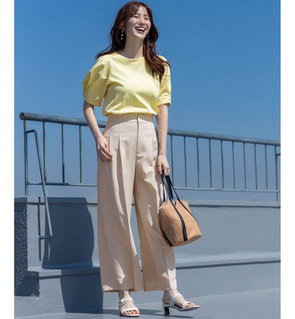 ANY SIS「【接触冷感・速乾・UVカット・洗える】スイートクール ワイドパンツ」|その他|