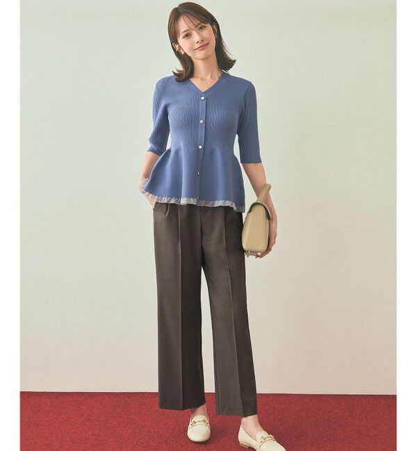 ANY SIS「ウーステッドエステル ワイドパンツ」|その他|