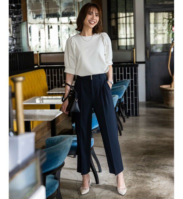 ANY SIS「ウーステッドエステル ワイドパンツ」|その他|