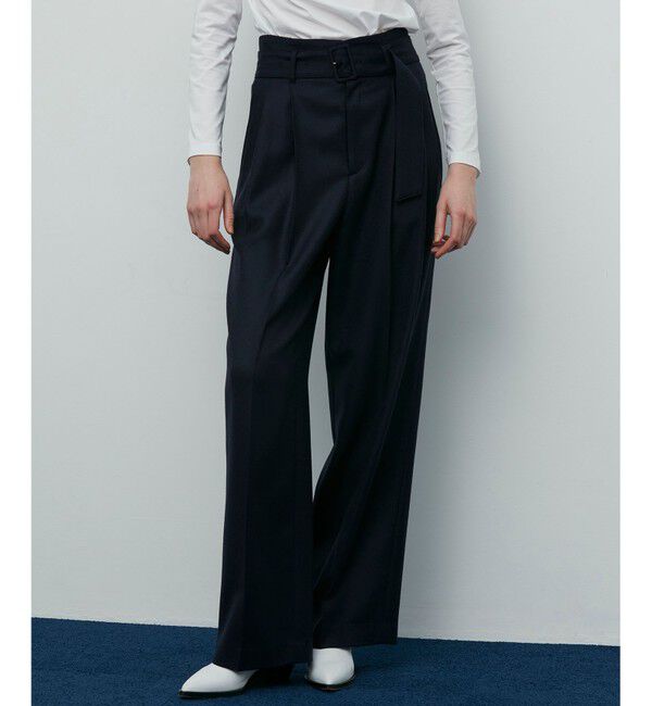 BEIGE,「TERNES / ワイドパンツ」|その他|Navy