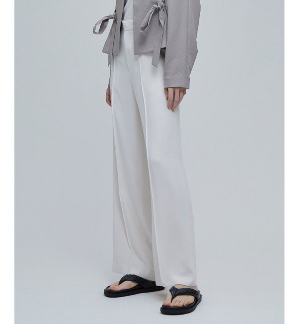 BEIGE,「SAMUEL / ワイドストレートパンツ」|その他|Ecru